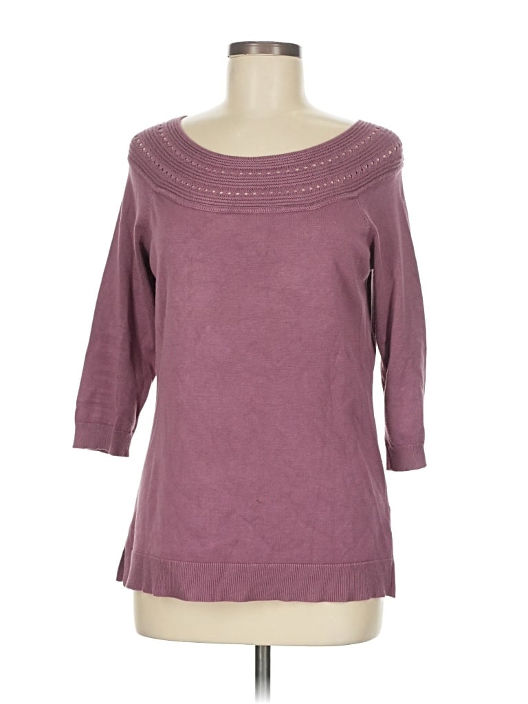 Pre-owned Lety & Me Pullover Sweater In Purple