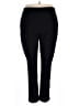 Roz & Ali Solid Black Casual Pants Size 2X - photo 2