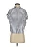 Madewell 100% Viscose Stripes Blue Short Sleeve Button-Down Shirt Size XXS - photo 1