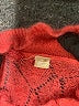 Knitted & Knotted Red Turtleneck Sweater Size M - photo 6