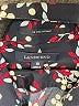 Lands' End Floral Black Long Sleeve Blouse Size 10 - photo 7