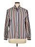 Leslie Fay 100% Polyester Stripes Ivory Long Sleeve Blouse Size 16 - photo 1