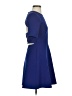 Zara Solid Blue Cocktail Dress Size S - photo 4