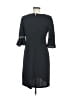Chaps Solid Black Casual Dress Size 8 - photo 2