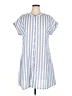 Unbranded 100% Polyester Stripes Blue Casual Dress Size XL - photo 1
