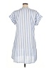 Unbranded 100% Polyester Stripes Blue Casual Dress Size XL - photo 2