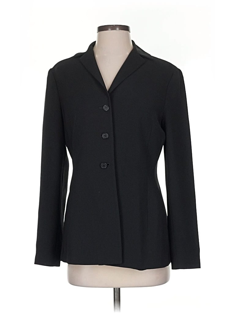 Pre-owned Tahari Blazer Jacket In Black