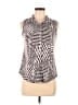 Emily Daniels Silver Sleeveless Blouse Size M - photo 1