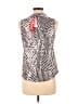Emily Daniels Silver Sleeveless Blouse Size M - photo 2