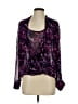 Larry Levine 100% Polyester Purple 3/4 Sleeve Blouse Size S - photo 1