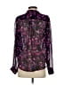 Larry Levine 100% Polyester Purple 3/4 Sleeve Blouse Size S - photo 2