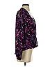 Larry Levine 100% Polyester Purple 3/4 Sleeve Blouse Size S - photo 4