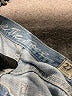 We the Free 100% Cotton Hearts Blue Jeans Size 27 waist - photo 7