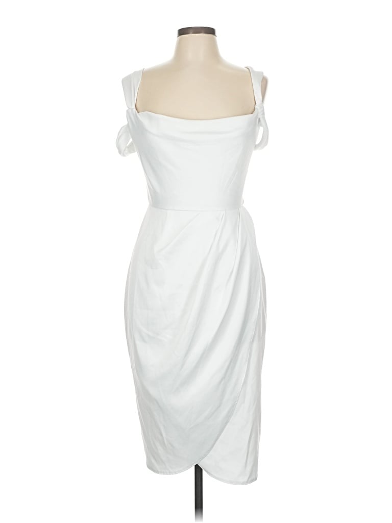 Pre-owned Closet Cocktail Dress In White