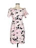 Eliza J 100% Polyester Print Pink Casual Dress Size 6 - photo 1
