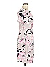 Eliza J 100% Polyester Print Pink Casual Dress Size 6 - photo 4