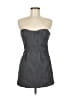 BCBGeneration Chevron-herringbone Gray Cocktail Dress Size 6 - photo 1
