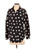 The Limited Polka Dots Black Long Sleeve Blouse Size S - photo 1