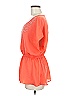 Studio Y 100% Polyester Orange Short Sleeve Blouse Size M - photo 5