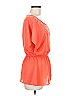 Studio Y 100% Polyester Orange Short Sleeve Blouse Size M - photo 4