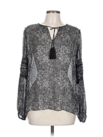 Elie Tahari Long Sleeve Silk Top (view 1)