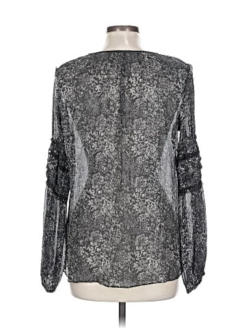 Elie Tahari Long Sleeve Silk Top (view 2)