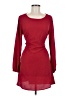 Unbranded 100% Polyester Solid Burgundy Cocktail Dress Size M - photo 1