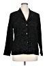 Pleats Collection Black Cardigan Size 1X - photo 1