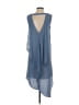 BCBGMAXAZRIA 100% Polyester Solid Blue Casual Dress Size XXS - photo 2