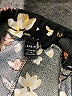 Shein 100% Polyester Floral Black Shorts Size 6 - photo 3