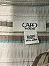 Cato Stripes Ivory 3/4 Sleeve Blouse Size 26 - 28 - photo 4