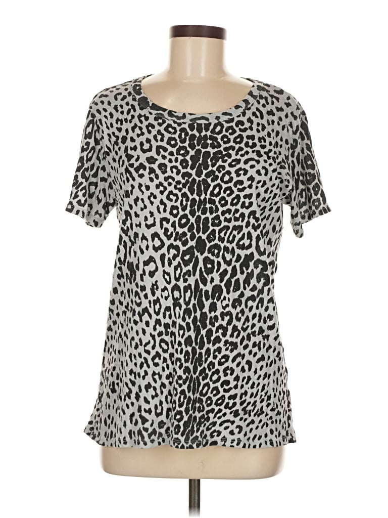 Pre-owned Chaser Short Sleeve T-shirt In Silver