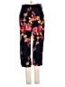 Cache Floral Black Casual Pants Size 3 - photo 2