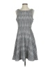 Elle Chevron-herringbone Gray Casual Dress Size S - photo 1