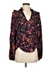 Caballero 100% Viscose Floral Black Long Sleeve Blouse Size XS - photo 1