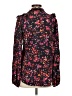 Caballero 100% Viscose Floral Black Long Sleeve Blouse Size XS - photo 2