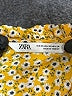 Zara 100% Viscose Yellow Long Sleeve Blouse Size XS - photo 7