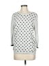 Elle Polka Dots Silver Pullover Sweater Size M - photo 1
