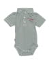 Garb 100% Polyester Stripes Green Short Sleeve Onesie Size 12-18 mo - photo 1