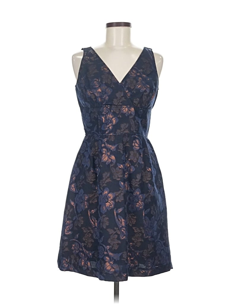 Pre-owned Teri Jon Cocktail Dress In Blue