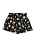 Shein 100% Polyester Floral Black Shorts Size 6 - photo 2