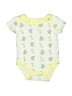 Little Beginnings Print Yellow Short Sleeve Onesie Size 0-3 mo - photo 1