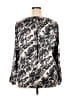 Simply Vera Vera Wang 100% Polyester Silver Long Sleeve Blouse Size XXL - photo 2
