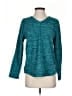 St. John's Bay 100% Polyester Teal Green Pullover Sweater Size S - photo 1