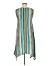 SJS Stripes Green Casual Dress Size M - photo 2
