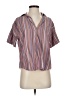 Madewell Stripes Pink Short Sleeve Blouse Size XXS - photo 1