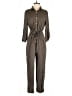 Lush 100% Rayon Solid Brown Jumpsuit Size S - photo 1