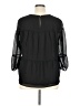 Calvin Klein 100% Polyester Black 3/4 Sleeve Blouse Size XL - photo 2