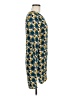 WAYF 100% Rayon Argyle Teal Casual Dress Size M - photo 4
