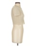 Zara Ivory Short Sleeve Top Size S - photo 4